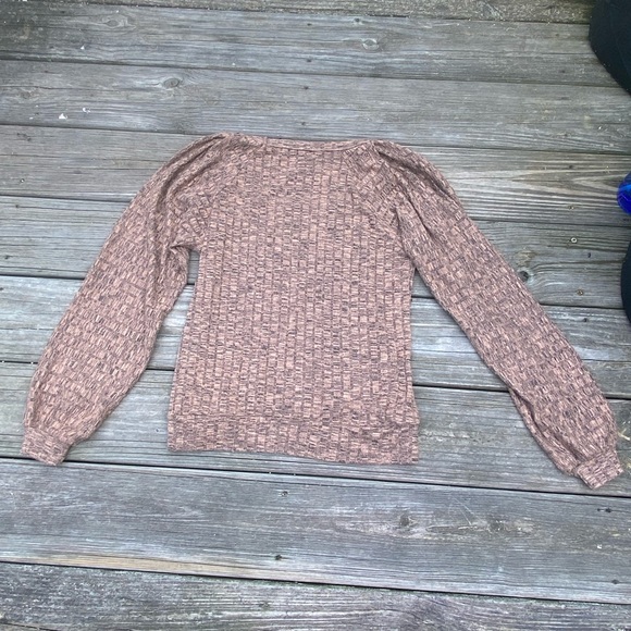 Philosophy sweater brown black with slight puff sleeves - Picture 7 of 12